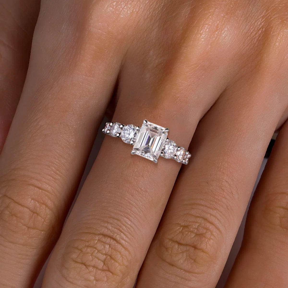 Avalora Distinction Moissanite Engagement Ring