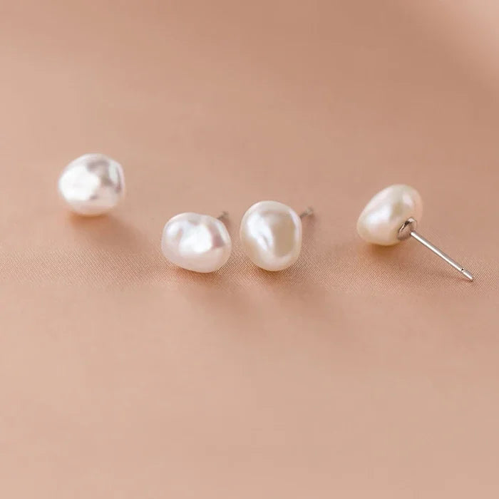 Sapphire Dune Pearl Earrings