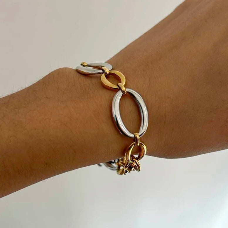 Valessa Gold Stacking Chain Bracelet
