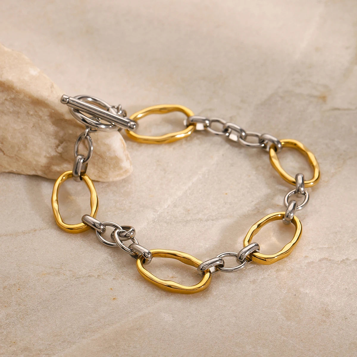 Valessa Gold Stacking Chain Bracelet